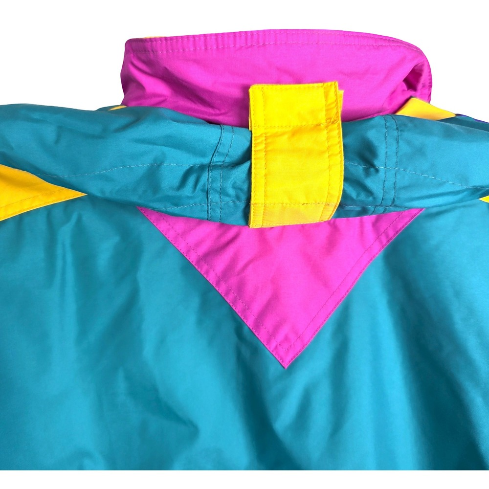 Vintage Apres Sport Ski Jacket Teal Purple Yellow Pink Retro 80s NEW w/ Tags NOS - Picture 11 of 15